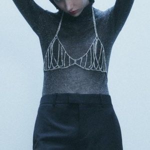 Zara 💎 Jewel Bra Size Medium